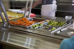 The dining line at a skilled nursing facility