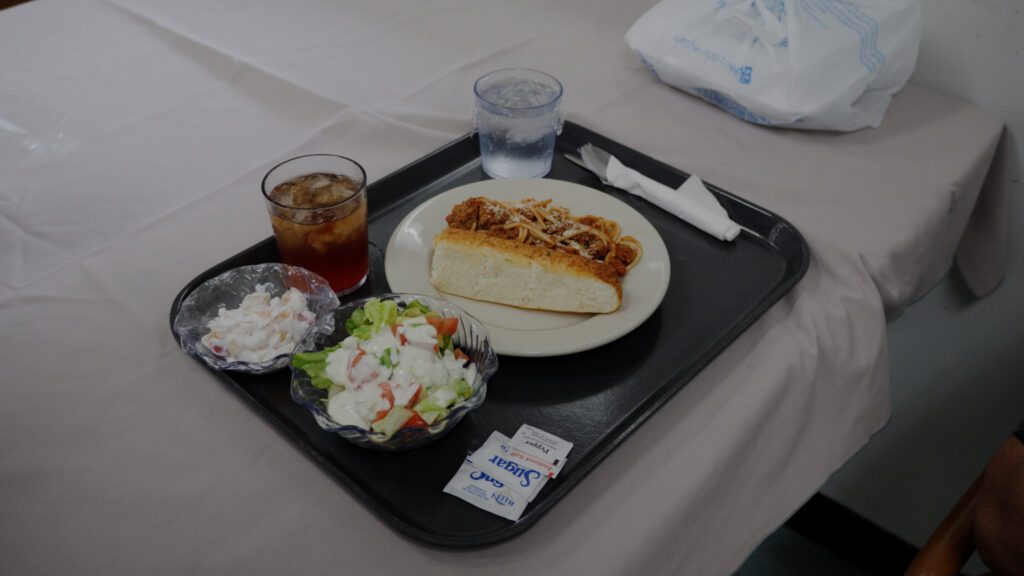 A meal available for long term care, short term care residents